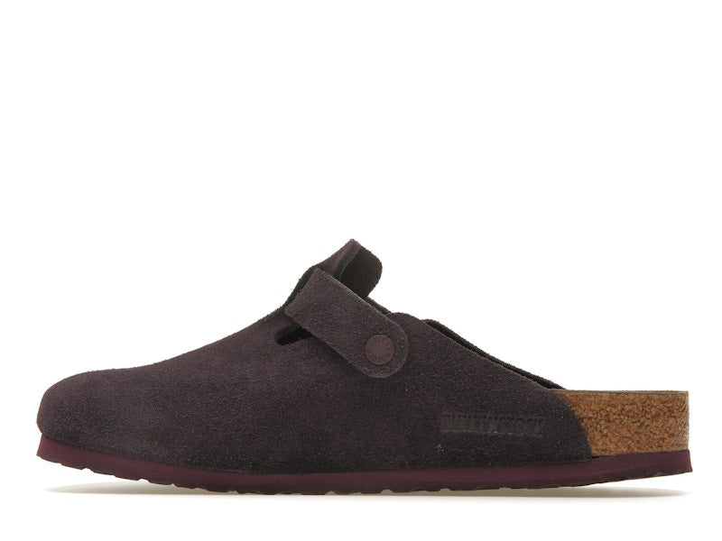 Birkenstock Boston Soft Footbed Suede Wine