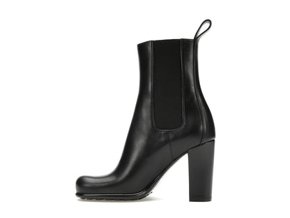 Bottega Veneta Storm Moulded Toe Leather Chelsea Boot Black (Women's)