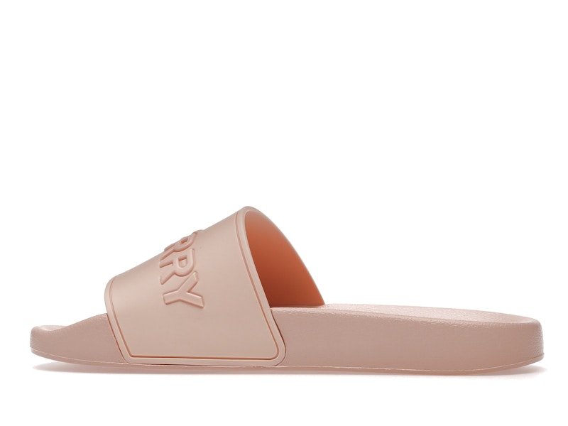 Burberry Embossed Logo Slides Peach Pink (Women's)