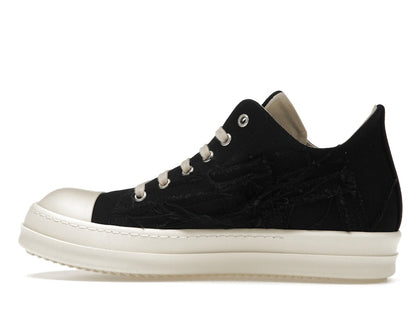 Rick Owens DRKSHDW Slashed Low Sneaks Black Milk