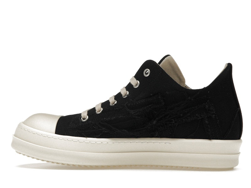 Rick Owens DRKSHDW Slashed Low Sneaks Black Milk