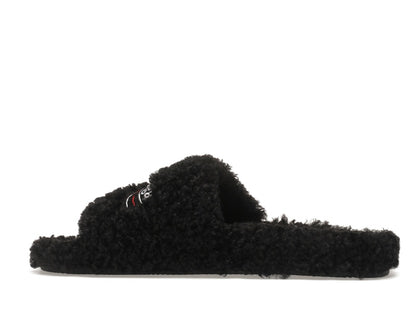 Balenciaga Furry Slide Black