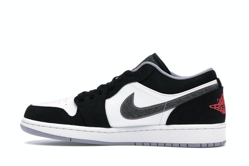 Jordan 1 Low Black White Wolf Grey Infrared 23
