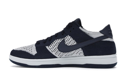 Nike Dunk Low Flyknit College Navy Pure Platinum