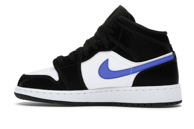 Jordan 1 Mid Black Racer Blue White (GS)