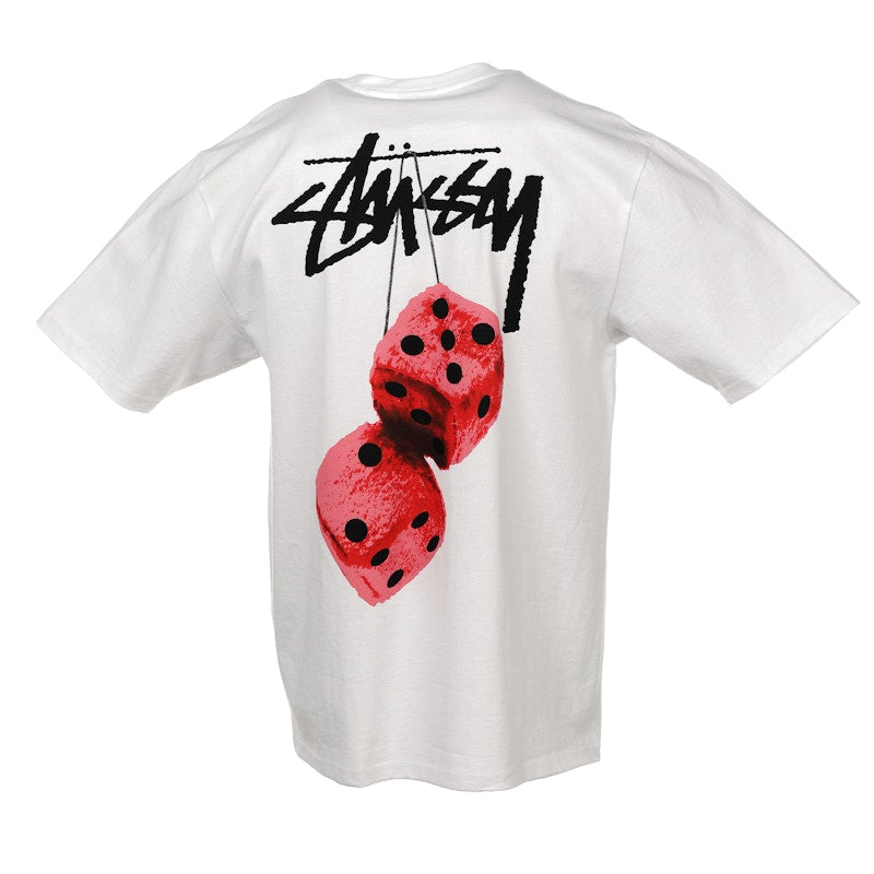 Stussy Fuzzy Dice Tee White