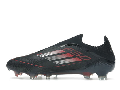 adidas F50 Elite Laceless FG Core Black Iron Metallic Lucid Red