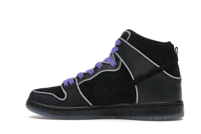 Nike SB Dunk High Black Purple Box
