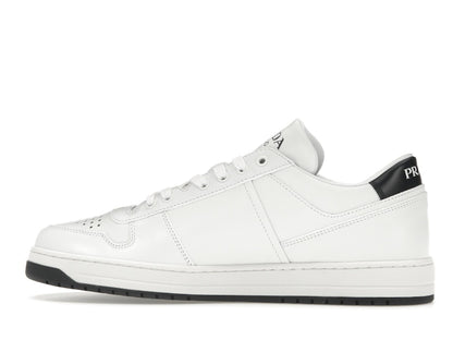 Prada Downtown Low Top Sneakers Leather White White Black