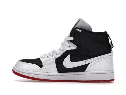 Jordan 1 Mid SE Utility Canvas White Black Gym Red (Women's)