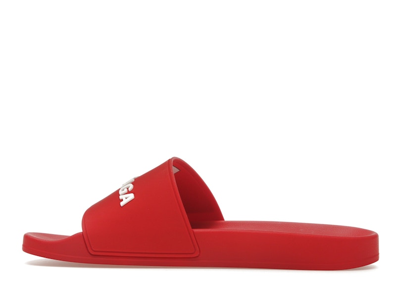 Balenciaga Pool Slide Red White