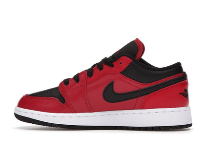 Jordan 1 Low Gym Red Black Pebbled (GS)