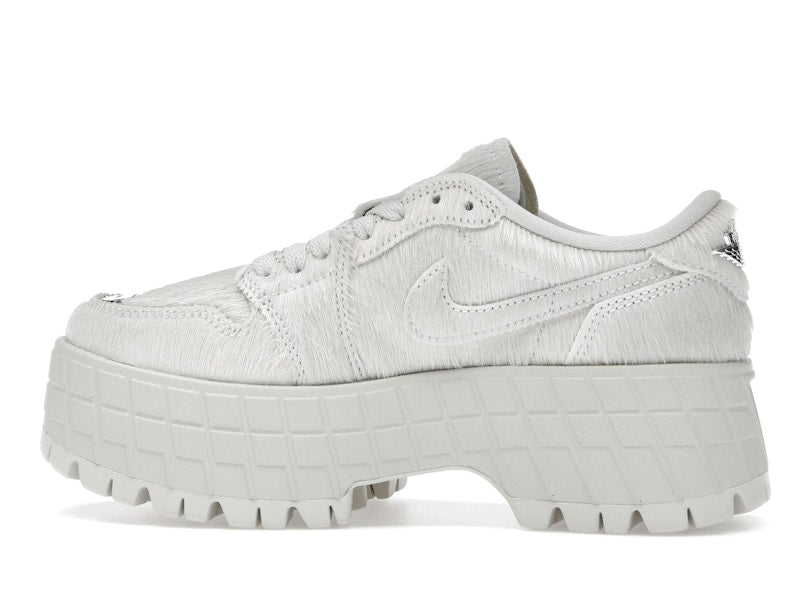 Jordan 1 Low Brooklyn Light Bone Metallic Silver (Women's)