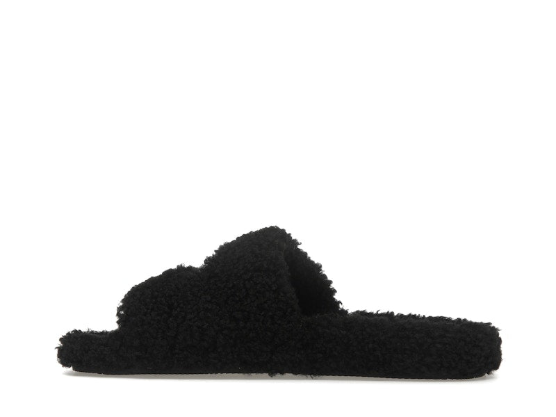 Balenciaga Paris Furry Slide Black (Women's)