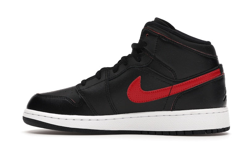 Jordan 1 Retro Mid Black Gym Red (GS)