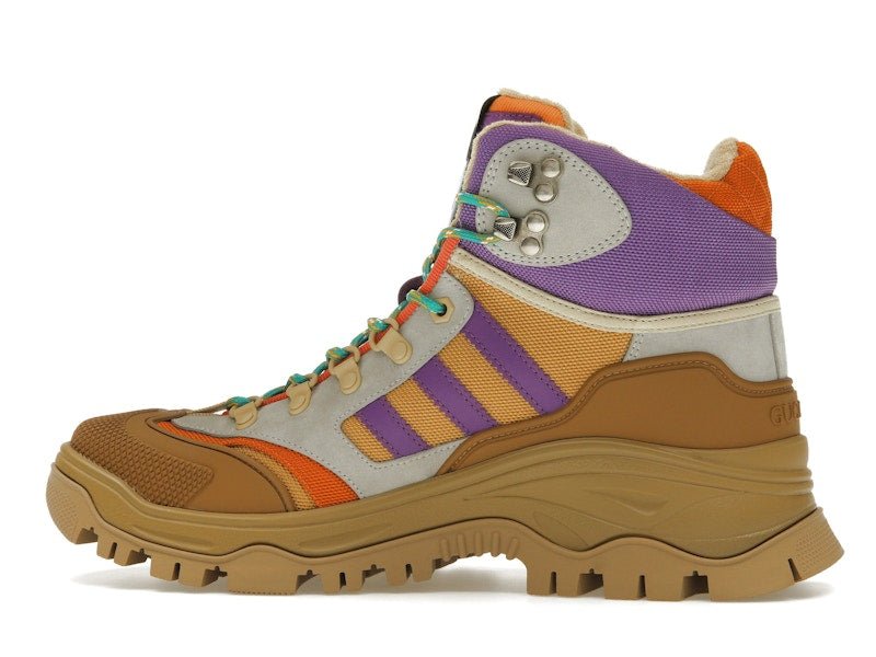 Gucci x Adidas Laced Up Boots Brown Purple (Women's)