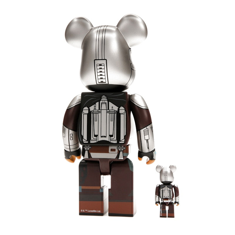 Bearbrick x Star Wars The Mandalorian Beskar Armor 100% & 400% Set