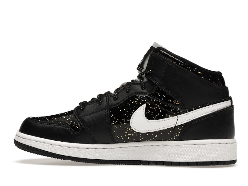 Jordan 1 Mid Black Speckle (GS)