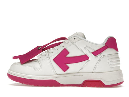 OFF-WHITE Out Of Office Calf Leather White Fuchsia (Women's)