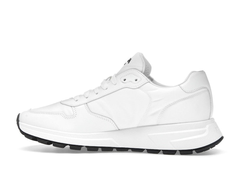 Prada PRAX 01 Sneakers Re-Nylon Brushed Leather White Black