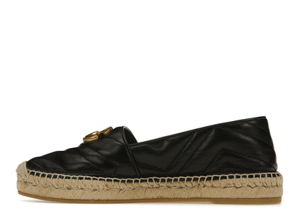 Gucci Double G Espadrille Black Leather