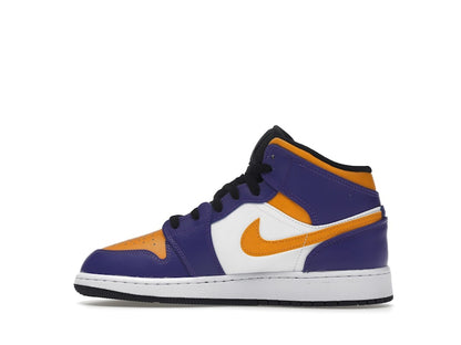 Jordan 1 Mid Lakers (2022) (GS)