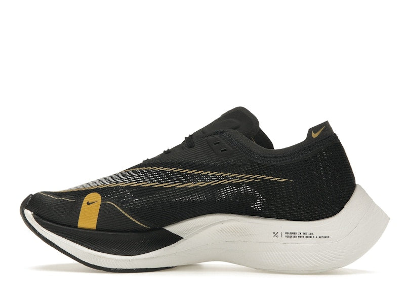 Nike ZoomX Vaporfly Next% 2 Black Metallic Gold Coin (Women's)