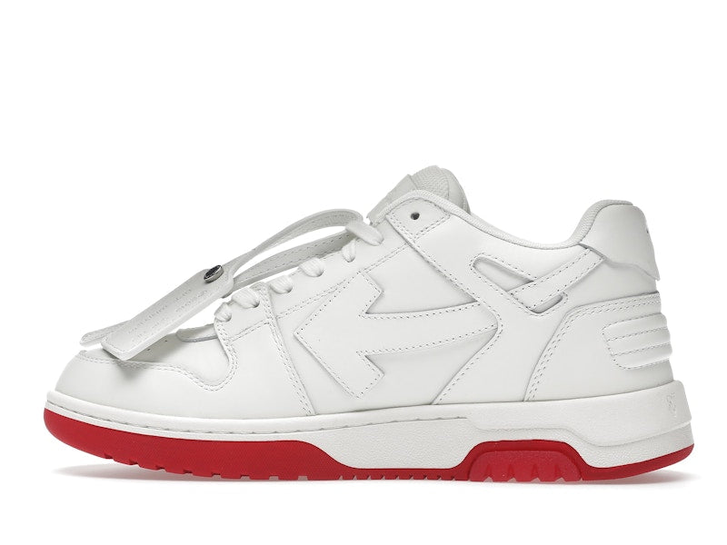OFF-WHITE Out Of Office "OOO" Low Tops For Walking White White Red SS22