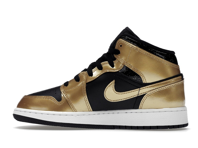 Jordan 1 Mid SE Metallic Gold Black (GS)