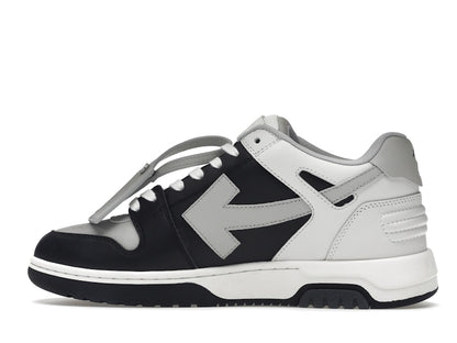 OFF-WHITE Out Of Office OOO Low Tops Light Grey Black