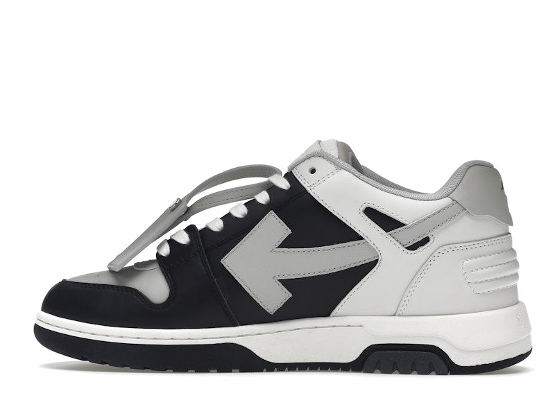 OFF-WHITE Out Of Office OOO Low Tops Light Grey Black