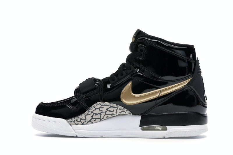 Jordan Legacy 312 Black Gold Patent (GS)