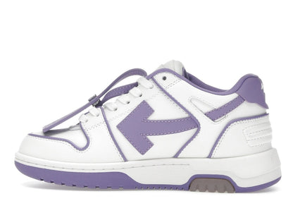 OFF-WHITE Out Of Office OOO Low Tops Outlined White Lilac Purple (Women's)