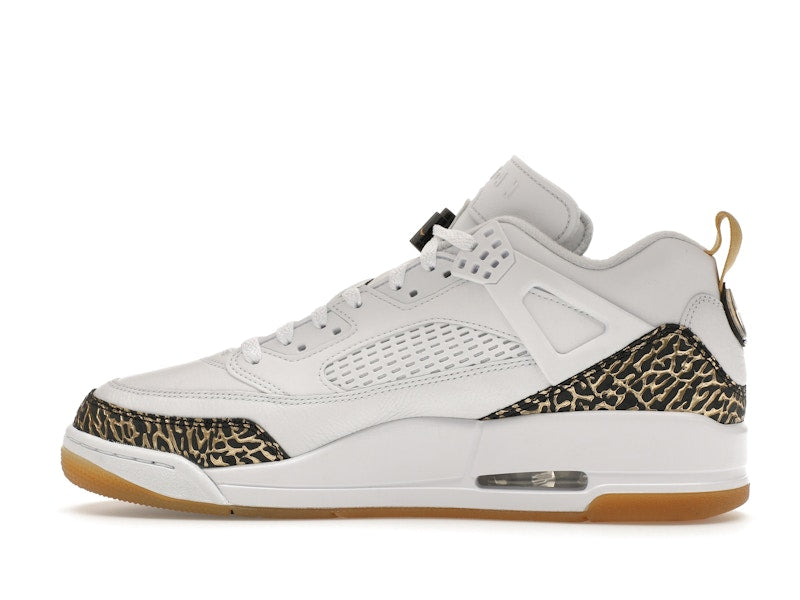 Jordan Spizike Low White Metallic Gold