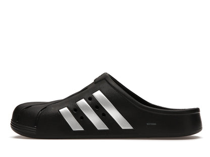 adidas Adilette Clog Black Silver