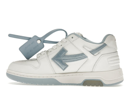 OFF-WHITE Out Of Office OOO Low Tops Embroidered Arrow White Light Blue