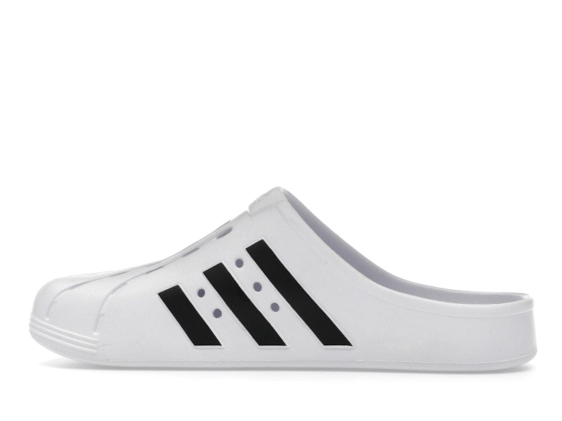 adidas Adilette Clog White Black