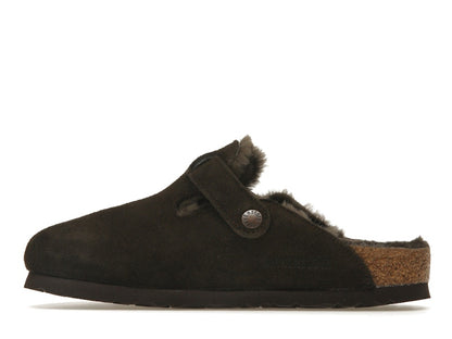 Birkenstock Boston Shearling Suede Mocha