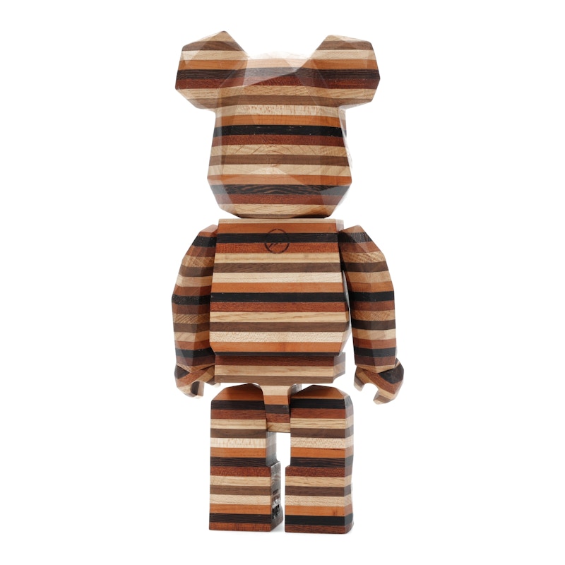 Bearbrick Karimoku Fragment Polygon-Horizon 400% Wood