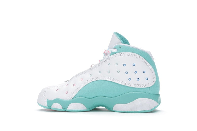 Jordan 13 Retro White Soar Green Pink (PS)
