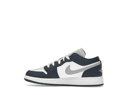 Jordan 1 Low Midnight Navy Wolf Grey (GS)