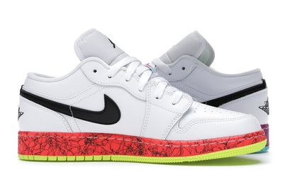 Jordan 1 Low Multi-Color Midsoles White (GS)
