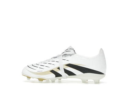 adidas Predator League Fold-Over Tongue FG/MG Cloud White Core Black Gold Metallic (GS)