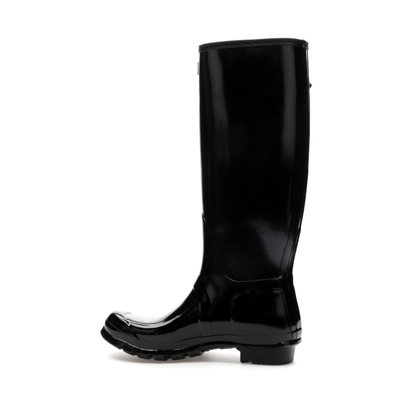 Hunter Original Tall Gloss Rain Boots Black (Women's)