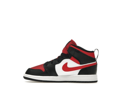Jordan 1 Mid Black Fire Red (PS)
