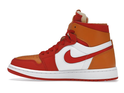Jordan 1 High Zoom Air CMFT Fire Red Hot Curry (Women's)