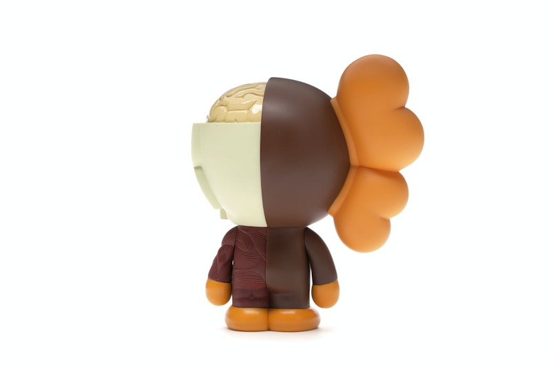 KAWS Bape Dissected Baby Milo Vinyl Figure Brown