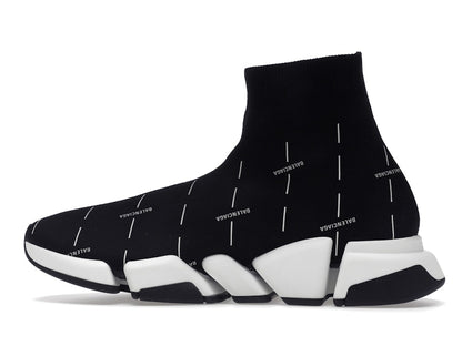 Balenciaga Speed 2.0 Black White Logo