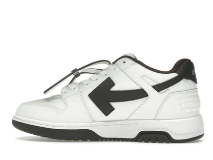 OFF-WHITE Out Of Office OOO Low Tops White Brown