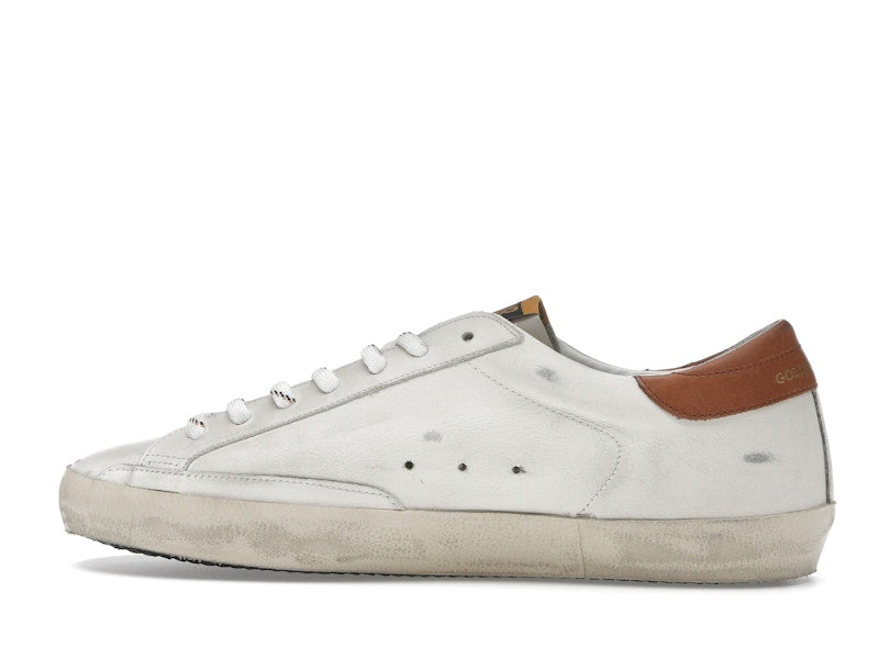 Golden Goose Super-Star White Grey Brown Heel Tab